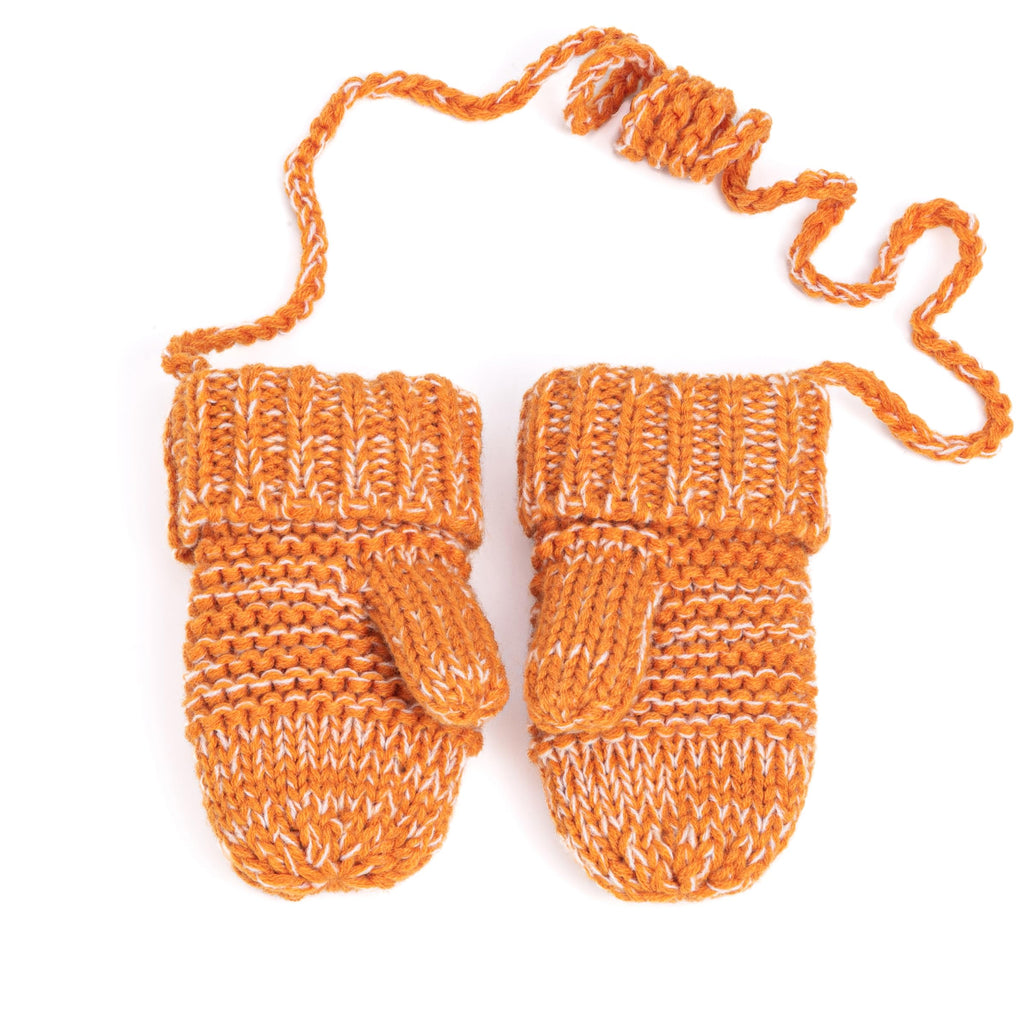 Baby/ Toddler Chick Mittens with Cord for Kids Ages 1-6 Years, Warm Fleece Lined