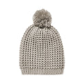 Girls Textured Knit Slouchy Beanie Hat - Warm Fleece Lined (Kids Age 5-12 Yr)