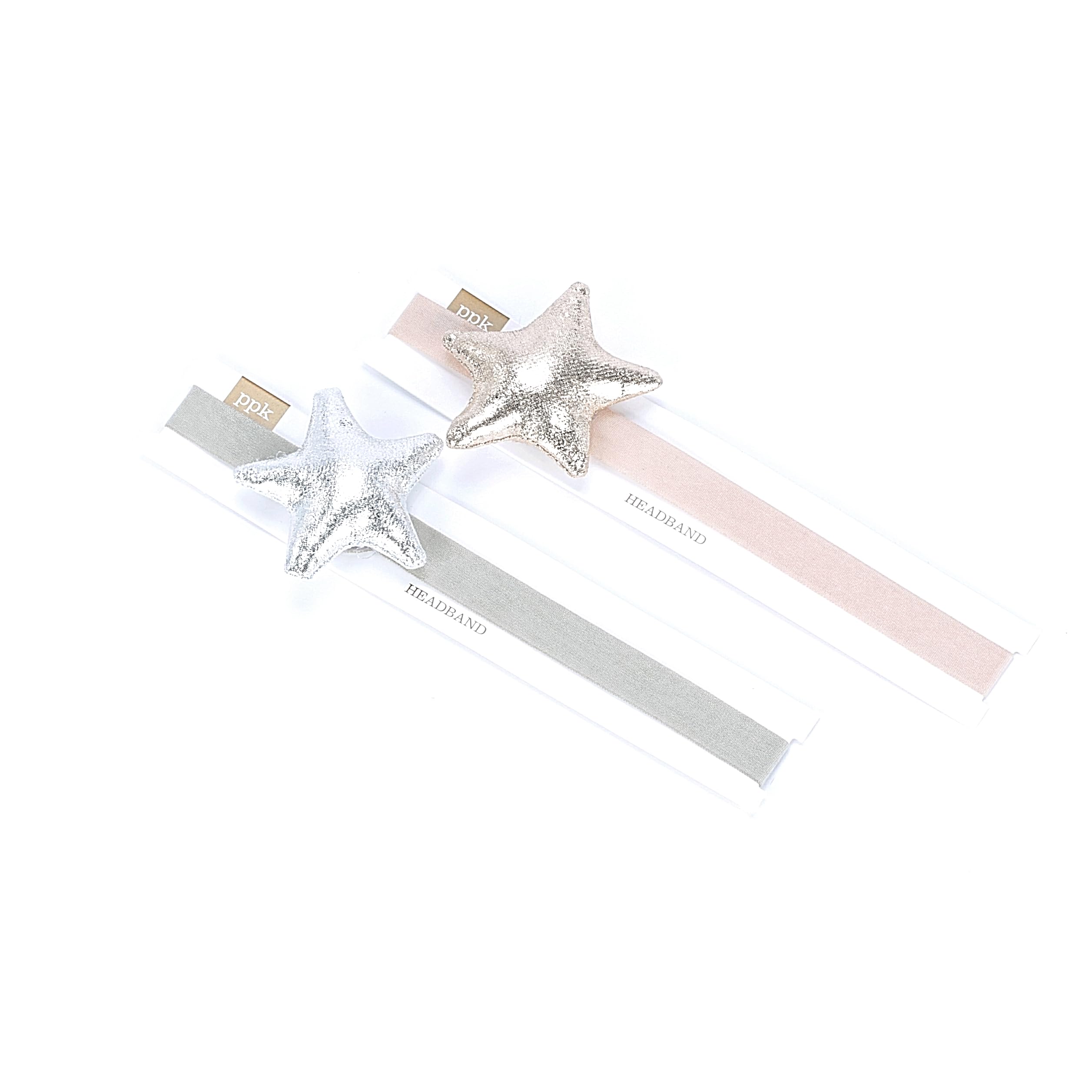 Festive, Shiny Star Headband for Girls All Ages- Gold, Silver