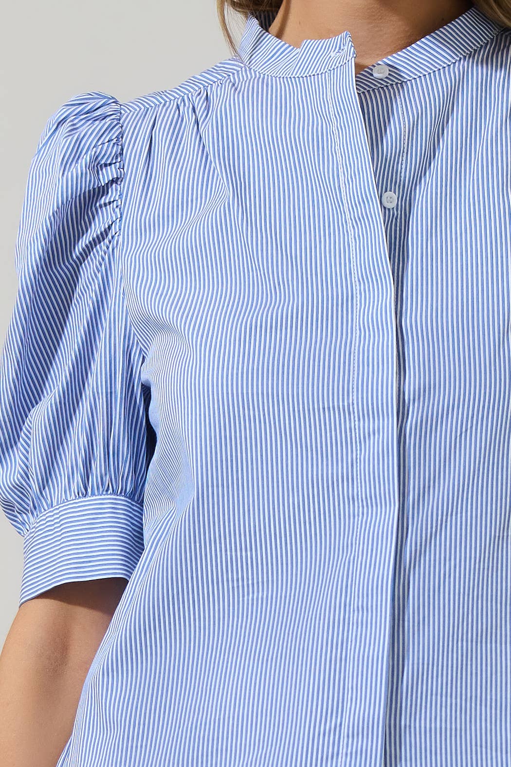 Cayra Stripe Klina Drape Sleeve Top