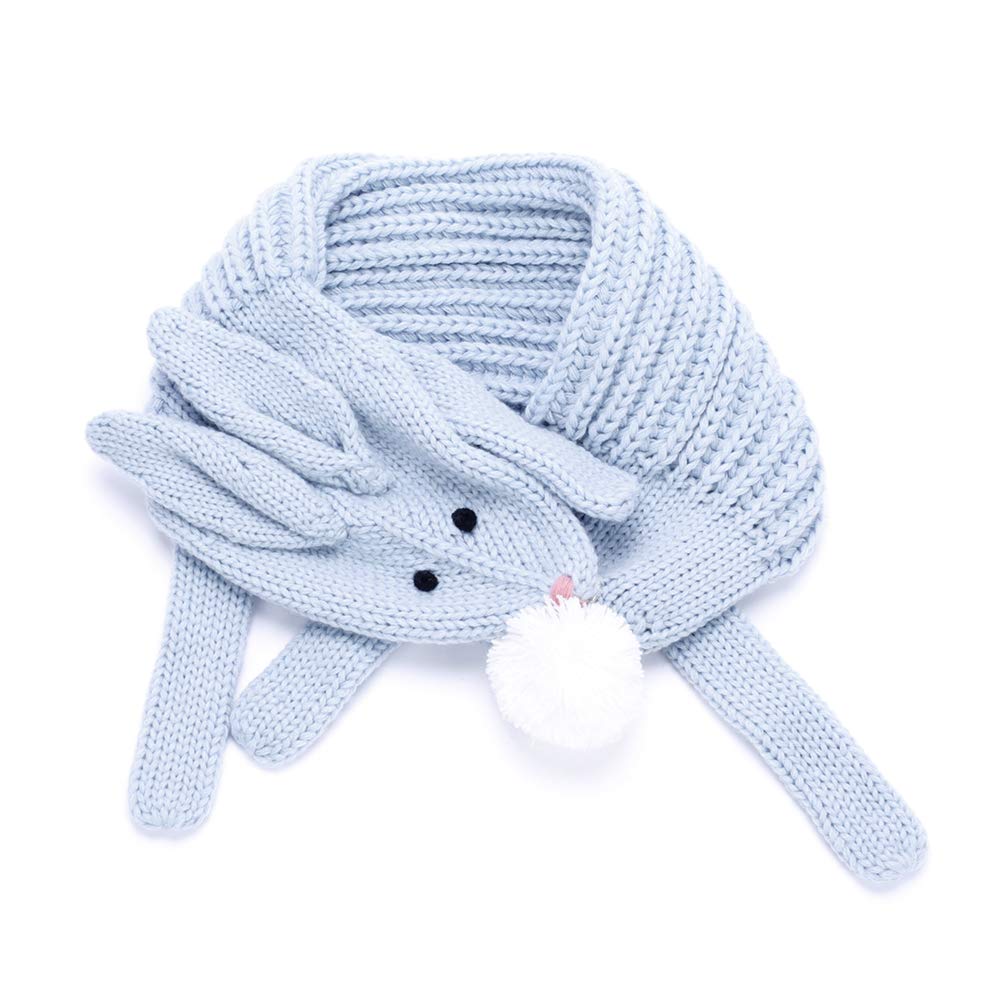 Girls Bunny Rabbit, Critter Knitted Neck Scarf- (Children Age 4/5-12Yr)