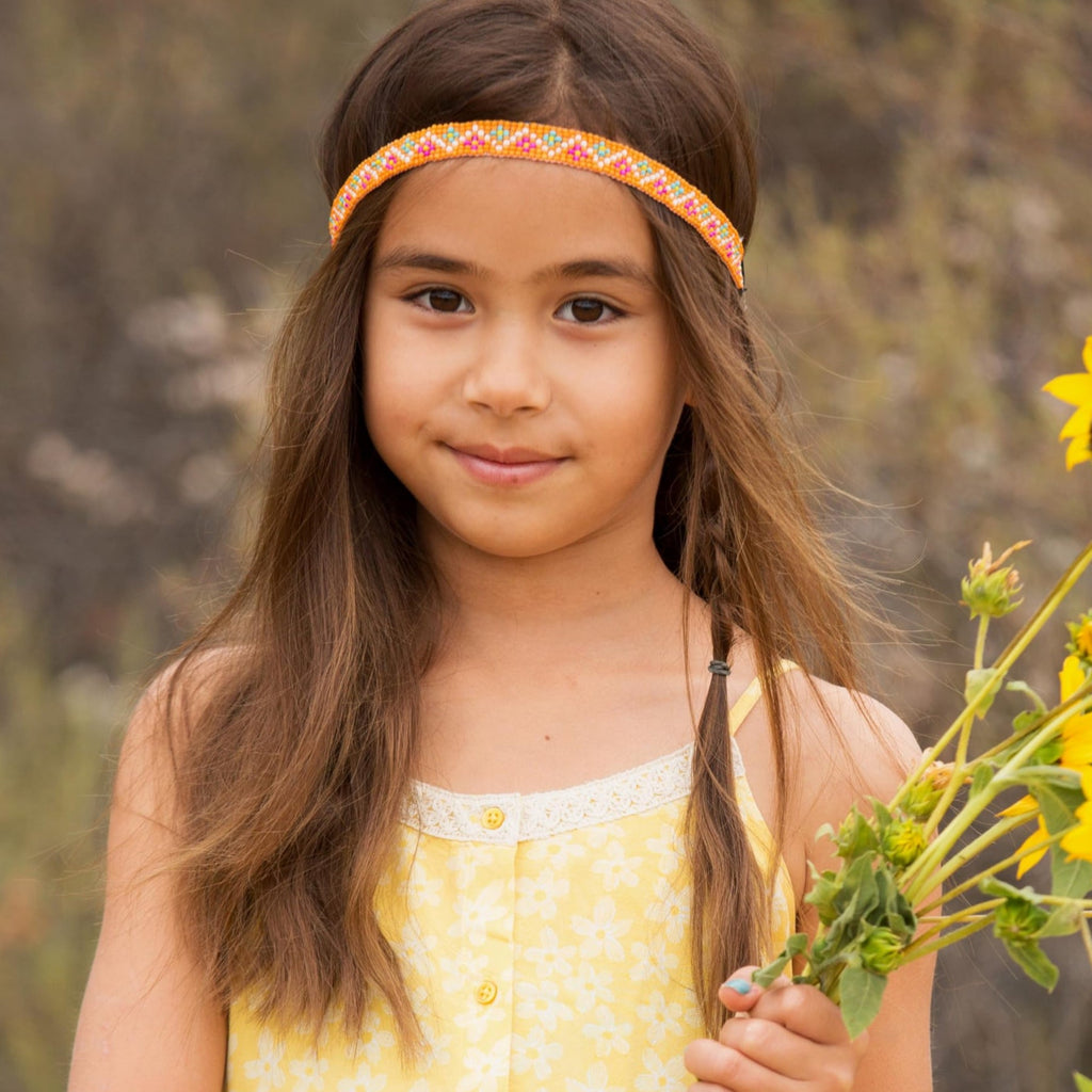 Beaded Boho Headband for Girls – Bold, Bright & Fun for Ages 5–14