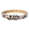 Girls' Leopard Print Faux Leather Belt – Fashion Belt for Kids, Teens 4-19 Y
