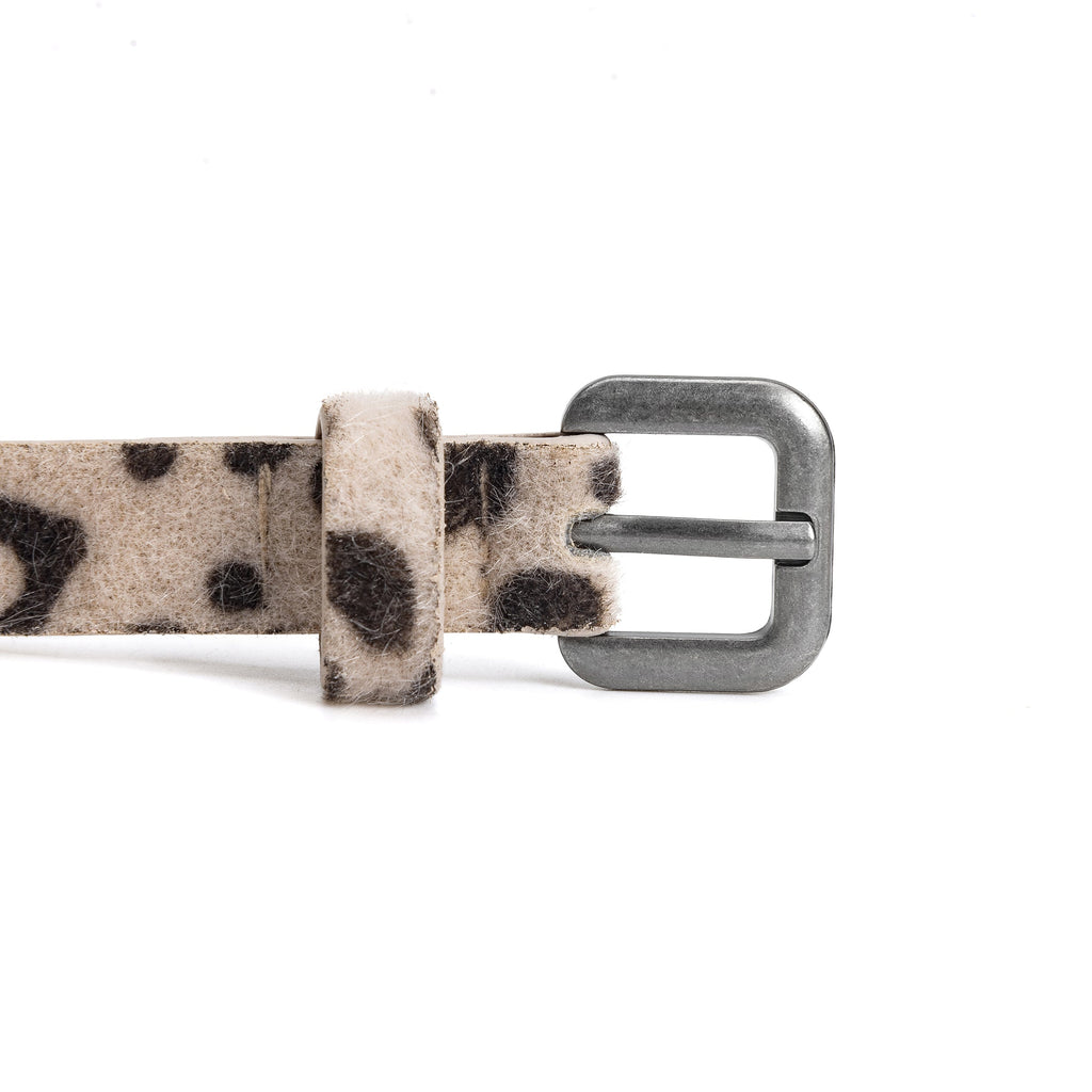 Girls' Leopard Print Faux Leather Belt – Fashion Belt for Kids, Teens 4-19 Y