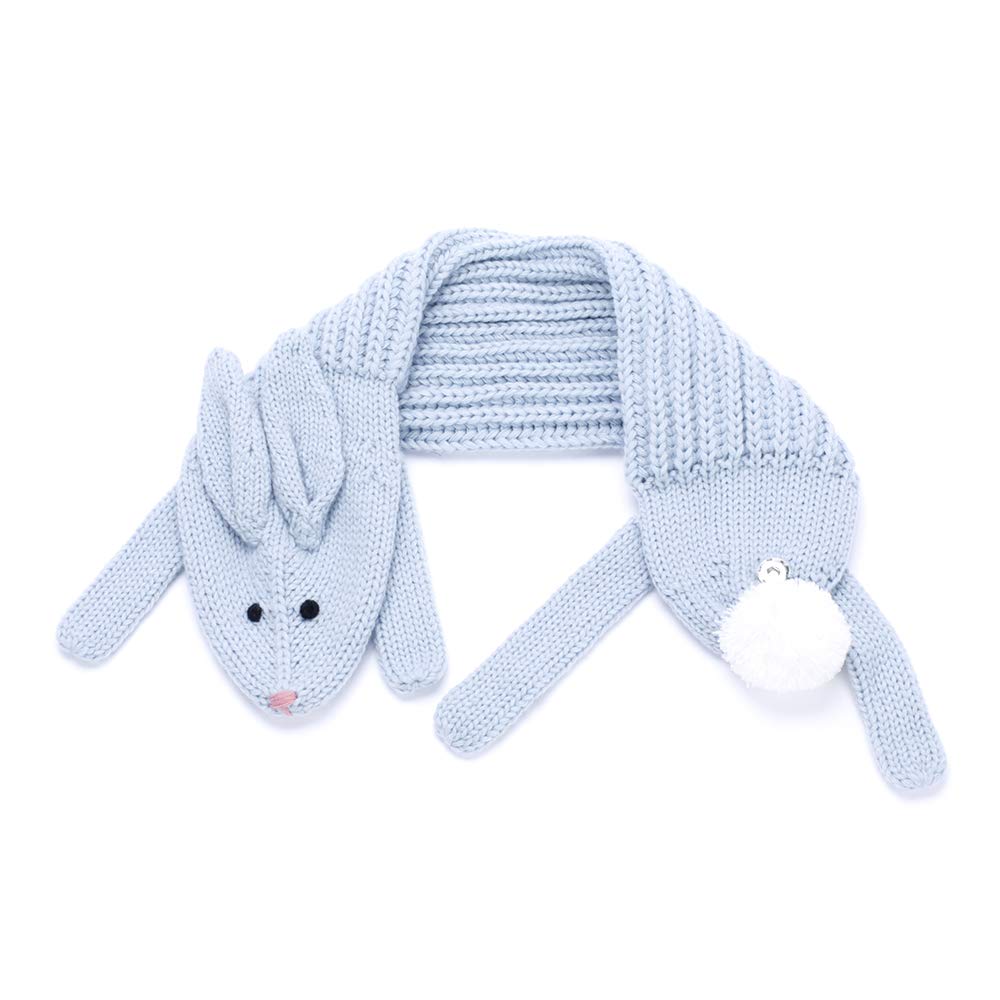 Girls Bunny Rabbit, Critter Knitted Neck Scarf- (Children Age 4/5-12Yr)