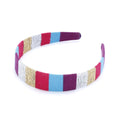 Colorful Yarn-Wrapped Headband for Girls 3-10 Year